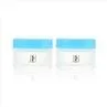 White Frosted Child Proof Jar With Colored Cap