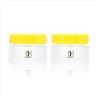 White Frosted Child Proof Jar With Colored Cap