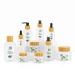 White Frosted Eco Friendly Makeup Packaging With Bamboo Cap
