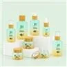 White Frosted Eco Friendly Makeup Packaging With Bamboo Cap