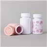 White Pet Pill Bottle Child Resistant Plastic Jar 150ml 175ml