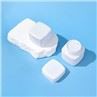 White Square Plastic Cosmetic Containers