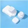 White Square Plastic Cosmetic Containers