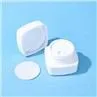 White Square Plastic Cosmetic Containers