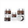 Wholesale Cosmetic Glass Jars 20g 30g 50g Face Cream Amber Glass Jars for Cosmetics with Black Lid