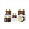 Wholesale Cosmetic Glass Jars 20g 30g 50g Face Cream Amber Glass Jars for Cosmetics with Black Lid