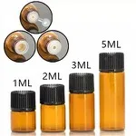 Wholesale Essential Oil Mini Glass Vial 2ml 3ml 5ml Small Glass Vial With Dropper Perfume Sample Bottle