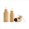 Wooden Glass Essential Oil Bottle With Dropper