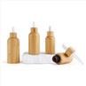 Wooden Glass Essential Oil Bottle With Dropper