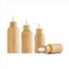 Wooden Glass Essential Oil Bottle With Dropper