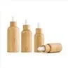 Wooden Glass Essential Oil Bottle With Dropper