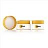 Yellow Pp Plastic Cream Jar