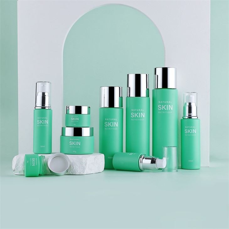 Straight Round Green Cosmetic Packaging 5 g 120 ml Odos priežiūros rinkinio buteliukas
