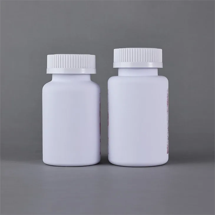 White Pet Pill Bottle Child Resistant Plastic Jar 150ml 175ml