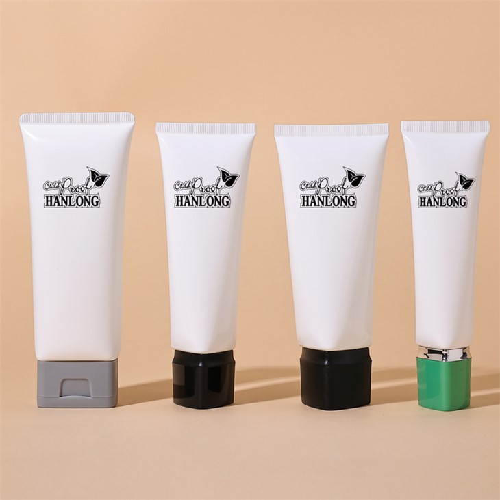 White Plastic Tube Hand Lotion Bottle