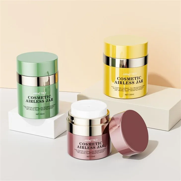 15ml 30ml 50ml Airless Jars Cosmetic Packaging Pump Cream Jar