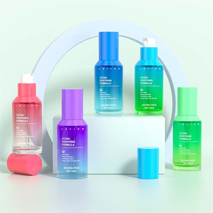 30ml 50ml Small Lotion Pump Bottle Foundation Glass Συσκευασία