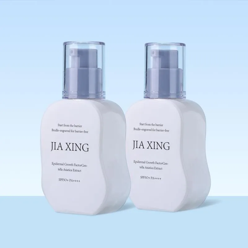30ml Lotion Pump Glass Bottle White Refillable Foundation Bottle