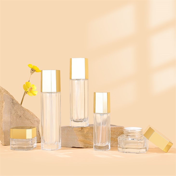 50g 100ml Glass Empty Cosmetic Packaging Skincare Bottle