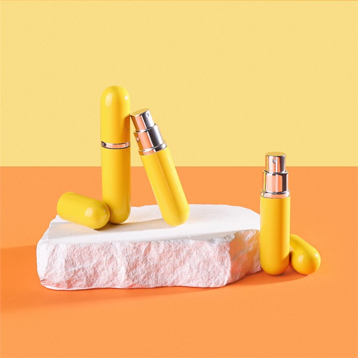 5ml Mini Botol Parfum Kuning Kecil Wadah Botol Semprot