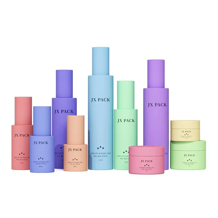 60ml 80ml Lotion Pump Cosmetic Bottles Glass Beautiful Skin Care Packaging