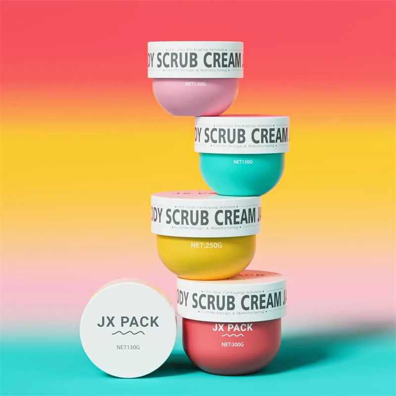 150ml 250ml Hair Cream Jar 300ml Scrub Cosmetic Jar Plastic