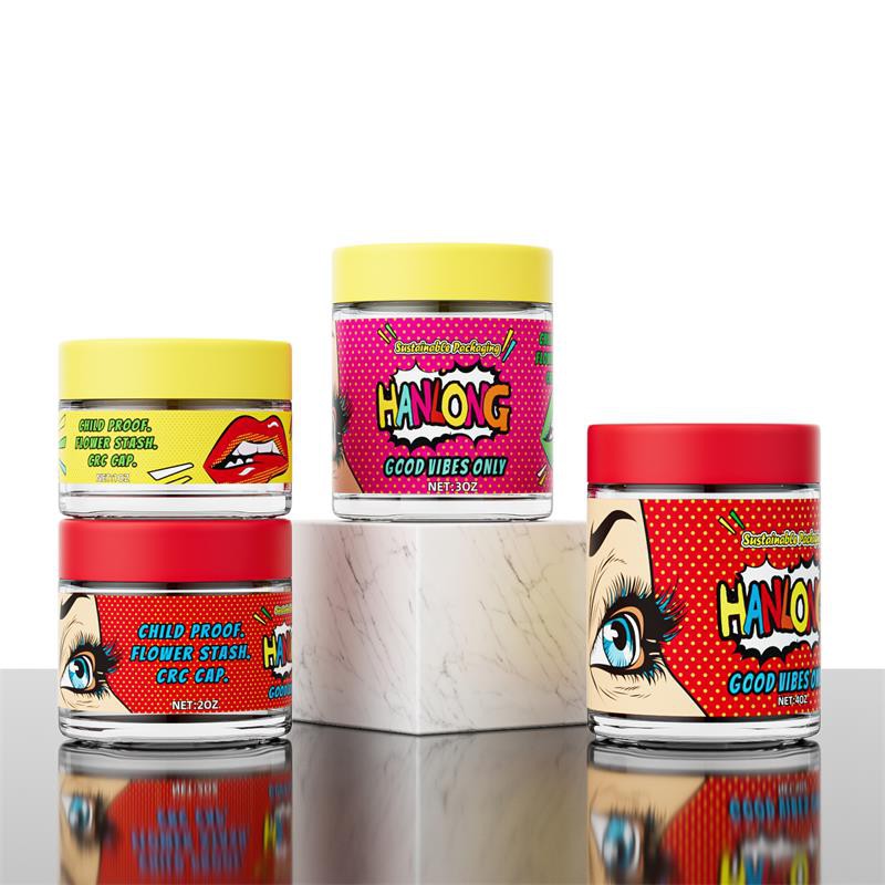 مریجانا گلاس جار|بھنگ کی پیکیجنگ 1oz 2oz