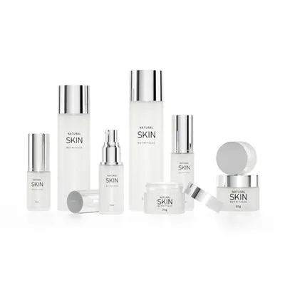 Clear Frosted Skincare Kosmetik shisha to'plami sotib olishga arziydi