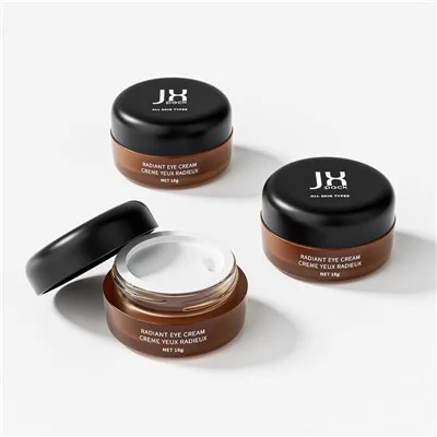 16g Small Travel Cosmetic Jars Glass Eye Cream Jar