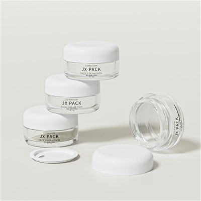 16g Small Travel Cosmetic Jars Glass Eye Cream Jar