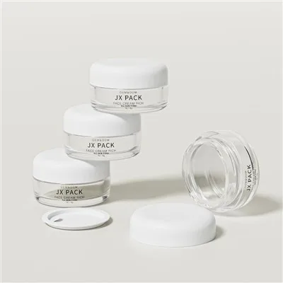 16g Small Travel Cosmetic Jars Glass Eye Cream Jar