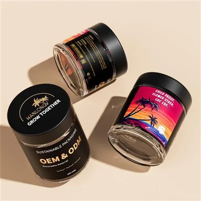 Childproof Glass Jar | Cannabis Packaging 1oz 2oz