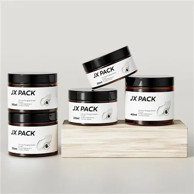 250ml Plastic Jars With Lids 200ml Cosmetic Cream Jar