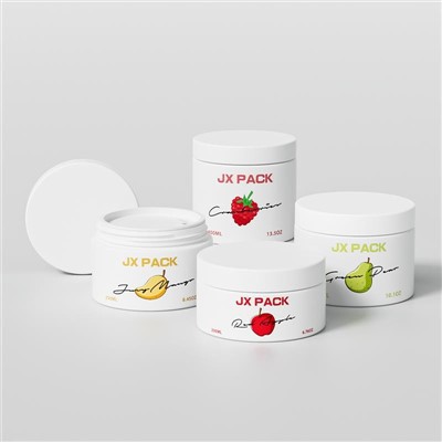 250ml Plastic Jars With Lids 200ml Cosmetic Cream Jar