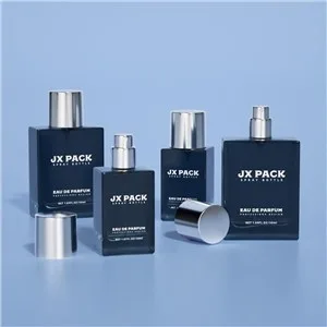 30ml 50ml Square Colored Empty Glass Perfume Bottles