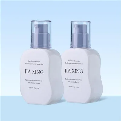 30ml Lotion Pump Glass Bottle White Refillable Foundation Bottle