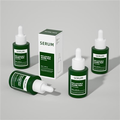 30ml Round Glass Bottle Lotion Spray Essential Oil Dropper Bottle