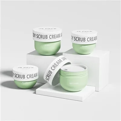 150ml 250ml Hair Cream Jar 300ml Scrub Cosmetic Jar Plastic
