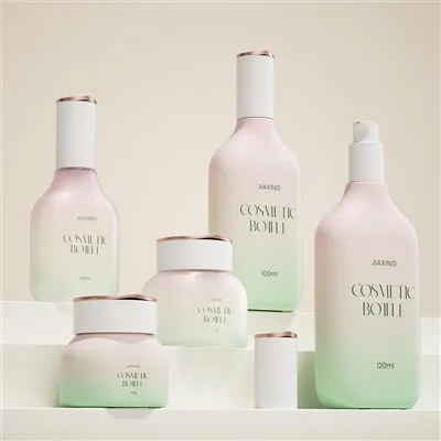Unique Cosmetic Bottles 30g Glass Packaging For Creams
