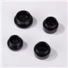 3g 5g Black Glass Concentrate Jar 7g Mini Marijuana Jar Packaging