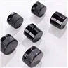 3g 5g Black Glass Concentrate Jar 7g Mini Marijuana Jar Packaging
