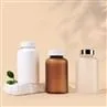 400cc Pill Bottle Plastic Child Proof Lid Medicine Jar