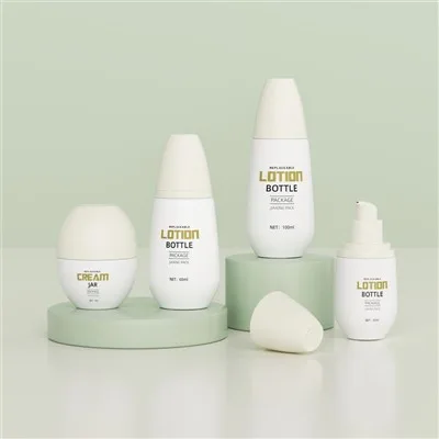 50g Cosmetic Jars Glass 100ml 2 Oz Lotion Containers