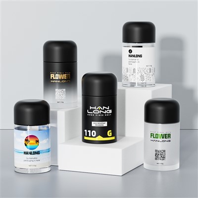 5g 50g 70g 110g Glass Child Resistant Jar Packaging