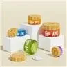 Bamboo Glass Cosmetic Jar 50g Bamboo Lid Cream Jar Container