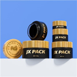 Bamboo Glass Cosmetic Jar 50g Bamboo Lid Cream Jar Container