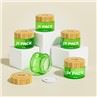 Bamboo Glass Cosmetic Jar 50g Bamboo Lid Cream Jar Container