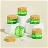 Bamboo Glass Cosmetic Jar 50g Bamboo Lid Cream Jar Container