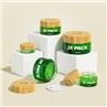 Bamboo Glass Cosmetic Jar 50g Bamboo Lid Cream Jar Container