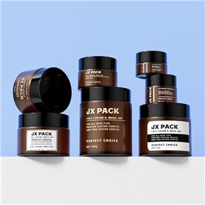 Brown Cosmetic Jars Candle 10g 15g Amber Cream Jars Packaging